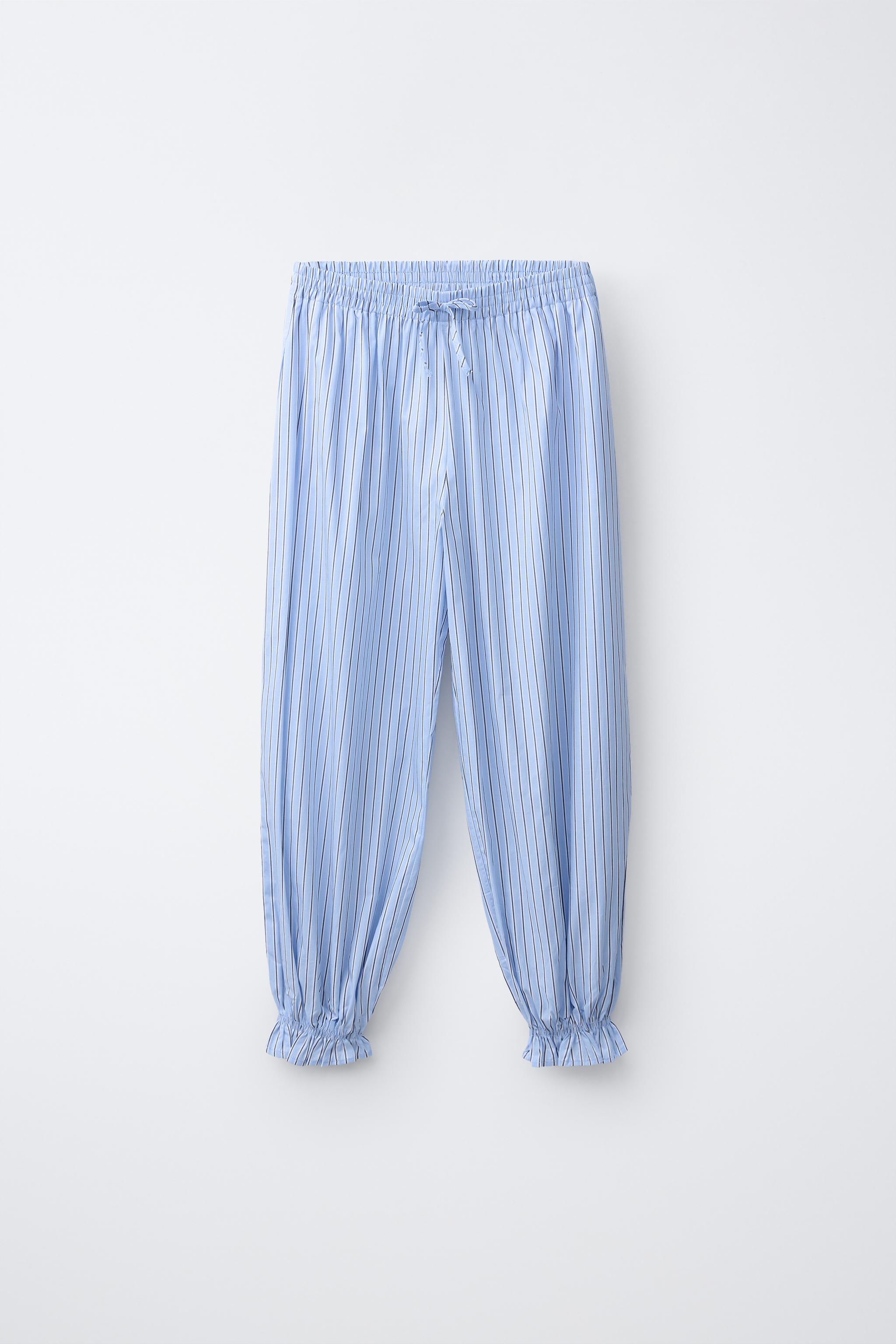 PANTALON BOUFFANT À RAYURES